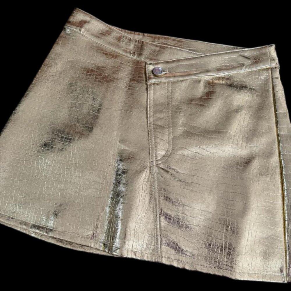 Torn by Ronny Kobo Gold Skirt